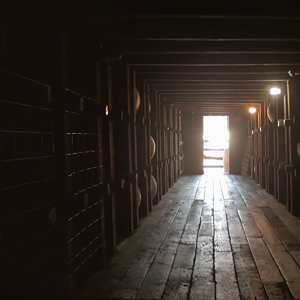 A look into a Jim Beam® warehouse.