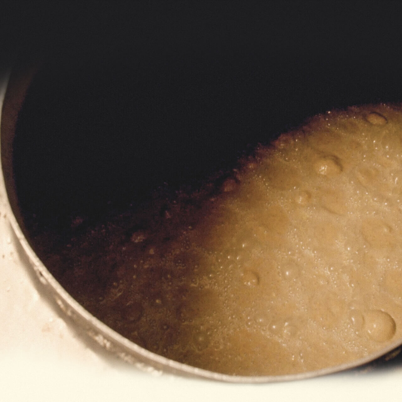 Barrel with yeast for the Jim Beam bourbon making process.
