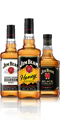 Jim Beam® Original, Jim Beam® Black e Jim Beam® Honey.
