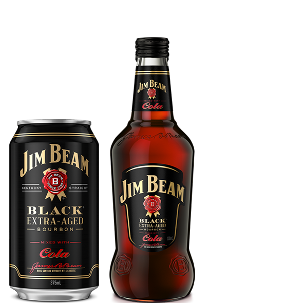 Jim Beam Black® RTD Can and Bottle