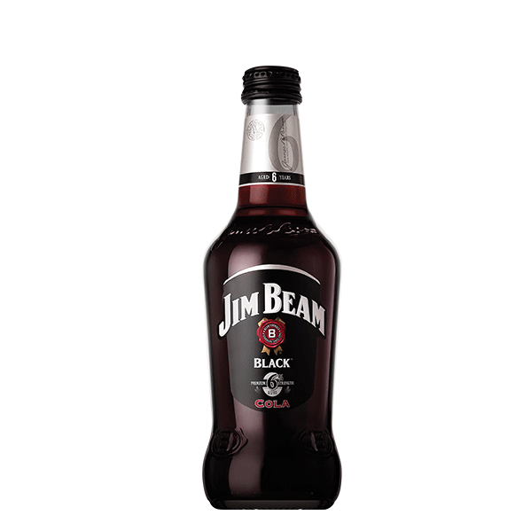 Packshot of Jim Beam® Black and Cola