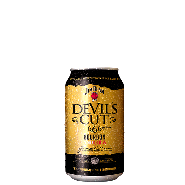 Packshot of Jim Beam® Devils Cut Cola