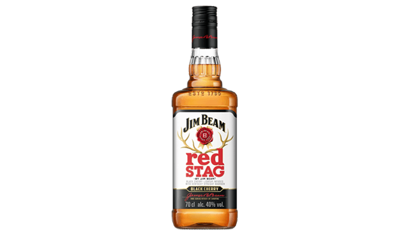 Garrafa de Red Stag por Jim Beam®.	