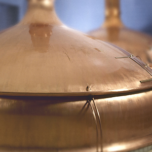 A pot still, for a second Jim Beam® distillation.
