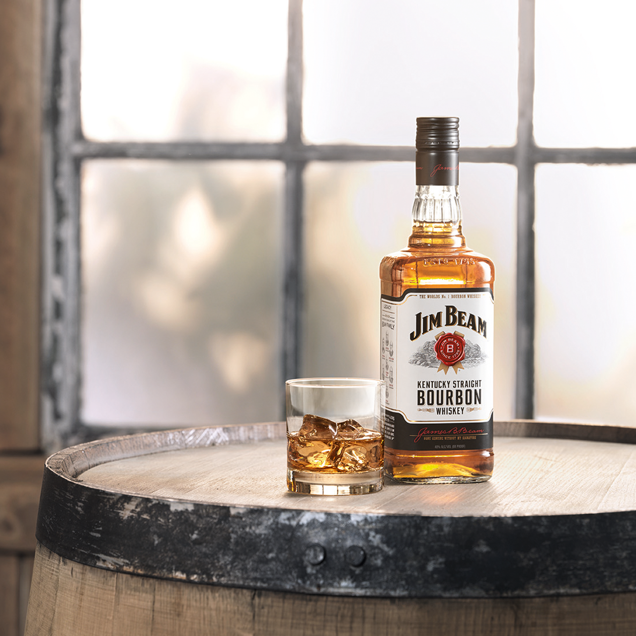 Jim Beam Kentucky Straight Bourbon Whiskey (1L) – Barrels and Beyond PH